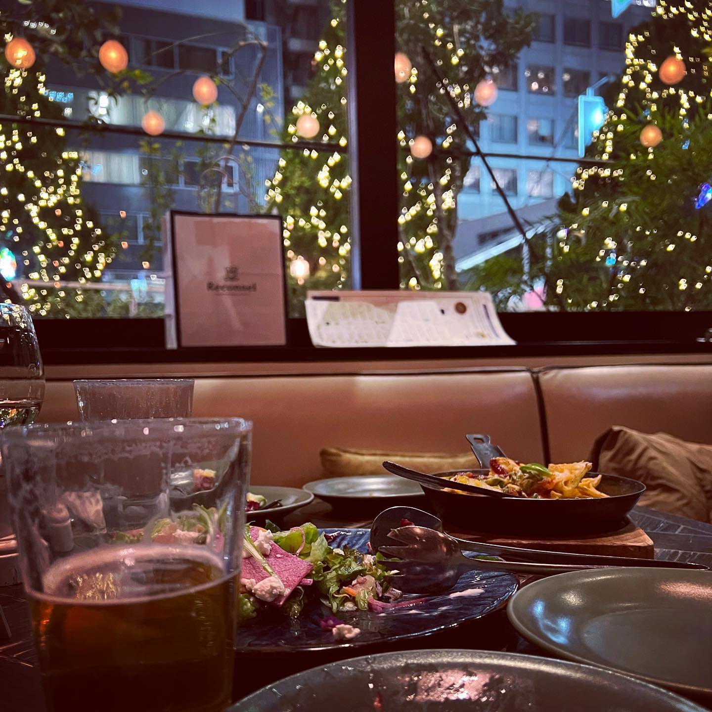 新宿。久しぶりにナチョスとビール。やっぱりメキシカンはいいなぁ🍺😊。